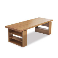 Lilac Garden Tools 86.61" Brown Rectangular Solid Wood desks