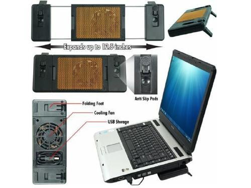 Mini Laptop Cooler with Fan and USB Connection in Laptop Accessories - Image 3