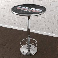 Trademark Global RAM Hemi Bar Table with Footrest