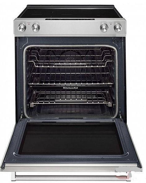 KitchenAid YKSEG700ESS 30 Slide In Electric Range With Convection Stainless Steel color in Stoves, Ovens & Ranges in Markham / York Region - Image 3