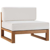 Modway Teak Patio Chair with Cushions