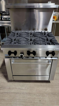 Garland SunFire Series X36-6R Natural Gas 6 Burner Range Commercial Stove - RENT to OWN $32 per week / 1 year rental