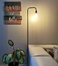 Modern Scandinavian Minimalistic Metal Floor Lamp Table Desk Arc Accent Lamps