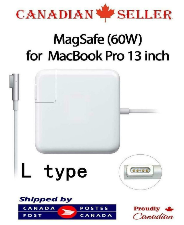 60W L Tip Magsafe Power Adapter Macbook pro 13 A1184 A1330 A1344 A1278 A1342 A1181 (BEFORE 2012 MODEL) in Laptop Accessories