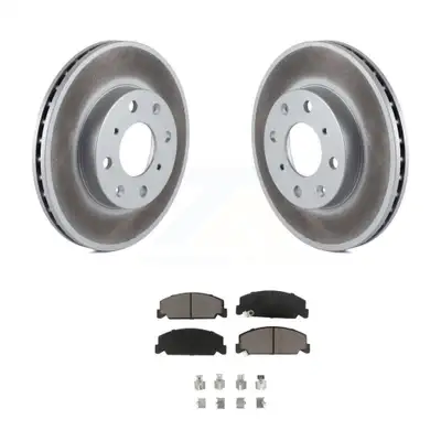 Front Coated Disc Brake Rotors And Ceramic Pads Kit For Honda Civic del Sol CRX KGC-100249