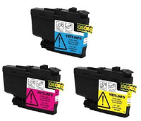 Compatible with Brother LC406XL C/M/Y Premium Ink Compatible Combo Pack - 3 Cartridges