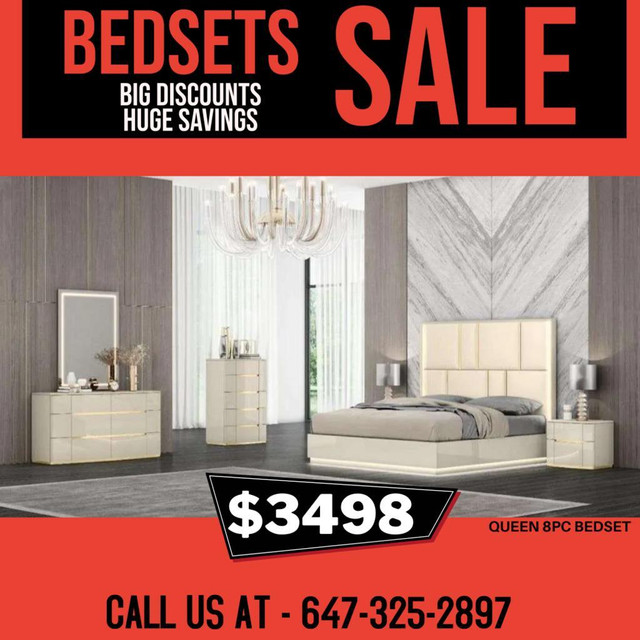 King LED Bedroom Set on Special Offer !! in Beds & Mattresses in Mississauga / Peel Region - Image 4