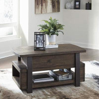 Union Rustic Coffee Table with Storage
