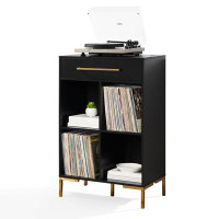 Mercer41 Brimbell Juno Record Storage Cube Bookcase Black