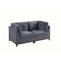 Latitude Run® Fabric Upholstered Tufted Sectional