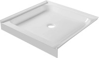 Fine Fixtures Single Threshold Shower Base Acrylic 32 x 32 in White