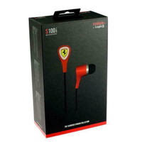 Ferrari By Logic3 - Scuderia S100i - (Red) - Earphones - 3 Button Remote Seaeled Box
