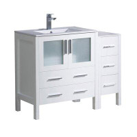 Ebern Designs Ebern Designs Jolie 42" Free-Standing Single Vessel Sink Bathroom Vanity Set