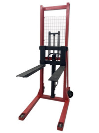 .4400lbs Manual Hydraulic Pump Walkie Stacker Forklift Reach Pallet 63 Inch Lift Height 2Ton  153163