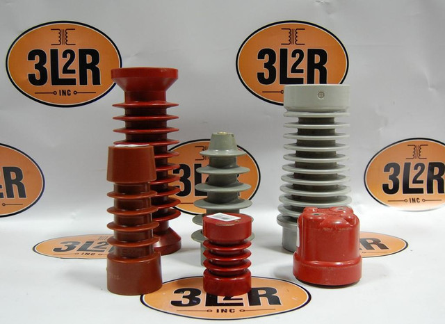POLYCAST- 105-225-02 (SERIES: PII20A,25KV,8.75"H,4"DIA,RED EPOXY,T1,B2) Insulator in Other Business & Industrial
