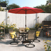 Arlmont & Co. 106'' Outdoor Tilt Patio Umbrella 8 Ribs