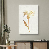 wall26 Faded Retro Golden Plant On Canvas Print