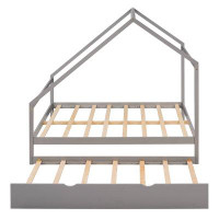 Isabelle & Max™ Wooden House Bed With Twin Size Trundle