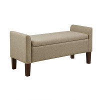 Hokku Designs Deicy Flip-top Upholstered Storage Bench