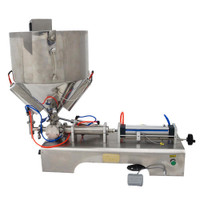 30-300ml Paste Liquid Filling Heating Machine Piston Filler Machine 110V 160438