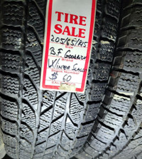 P 205/65/ R15 BF Goodrich Winter Slalom M/S*  Used WINTER Tire 75% TREAD LEFT  $60 for THE TIRE / 1 TIRE ONLY !!