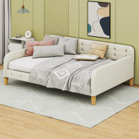 Cosmic Full Size Upholstered Daybed with 4 Support Legs