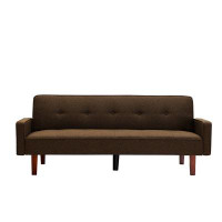 Ebern Designs Brown Sofa Bed