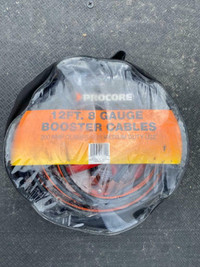 12 foot 8 gauge wire, booster cables. Brand new
