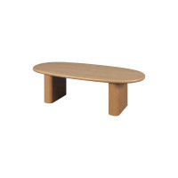 Latitude Run® Tapered Tabletop Coffee Table (NATURAL WOOD)
