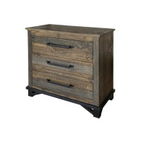 International Furniture Direct 3 Drawer Standard Dresser/Chest