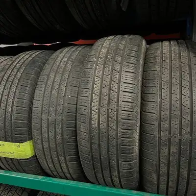 235 65 17 4 Continental Used A/S Tires With 65% Tread Left