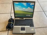 Used Dell  D610 Laptop with Windows XP, Serial Port (DB9), Printer Port (DB25, Parallel, LPT), DVD and Wireless for Sale