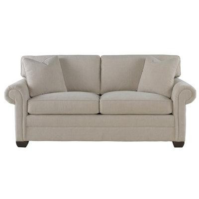 Vanguard Furniture American Bungalow 77" Genuine Leather Rolled Arm Loveseat in Couches & Futons