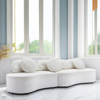 Latitude Run® Meliza 103.9'' Curved Sofa