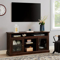 Red Barrel Studio Contemporary TV Media Stand Modern Entertainment Console For TV Up To 65" With Open And Closed Storage
