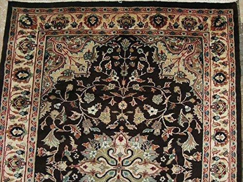 Excellent Hot Brownie Choco Medallion Rectangle Area Rug Wool Silk Hand Knotted Carpet (6 X 4)' in Rugs, Carpets & Runners - Image 3