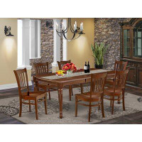 Alcott Hill Lavern 7 - Piece Extendable Solid Wood Dining Set