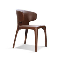 Corrigan Studio 29.92" Brown Solid back side Chair(Set of 2)