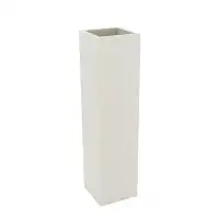 Vondom Cube - Square Resin Tower Pot Planter - LED RGBW/Battery - Ice