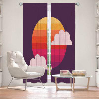 East Urban Home Lined Window Curtains 2-Panel Set For Window Size From Wildon Home® By Kim Hubball - Sunset