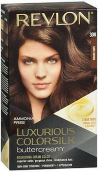 Revlon ColorSilk Luxurious Buttercream Haircolor, Dark Brown by