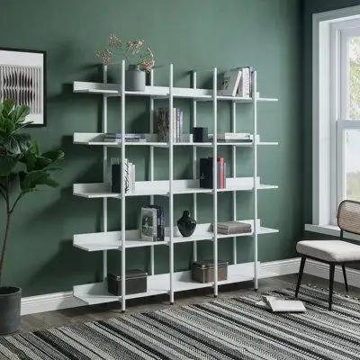 This stylish bookshelf shape has a smooth appearance and nearly perfect colour scheme which is suita...