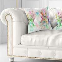 Made in Canada - East Urban Home Abstract Snow Fractal Ornamental Glass Pillow