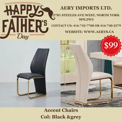 Fathers day Special sale on Furniture!! Sale on Dining Tables, Consoles and Accent Chairs!!