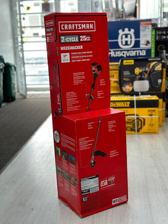 Craftsman Weedwacker(R) WS2200 Gas Trimmer with 25 cc Engine - BNIB @MAAS_COMPUTERS in General Electronics in Toronto (GTA)