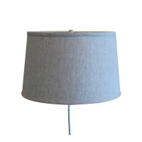Red Barrel Studio 10" H x 16" W Linen Drum Wall Sconce Shade ( Spider ) in Gray