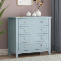 Winston Porter Wooden Drawer Dresser Chest With Solid Legs
