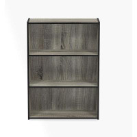 Ebern Designs Payet 3-Tier Open Shelf Bookcase, Plain White