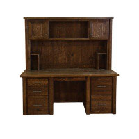 The Amish Furniture Company Executive Desk with Hutch