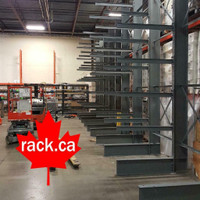 Structural Cantilever Racking In Stock - Made In Canada - Quick Ship Across Canada - Industrial Storage Rack